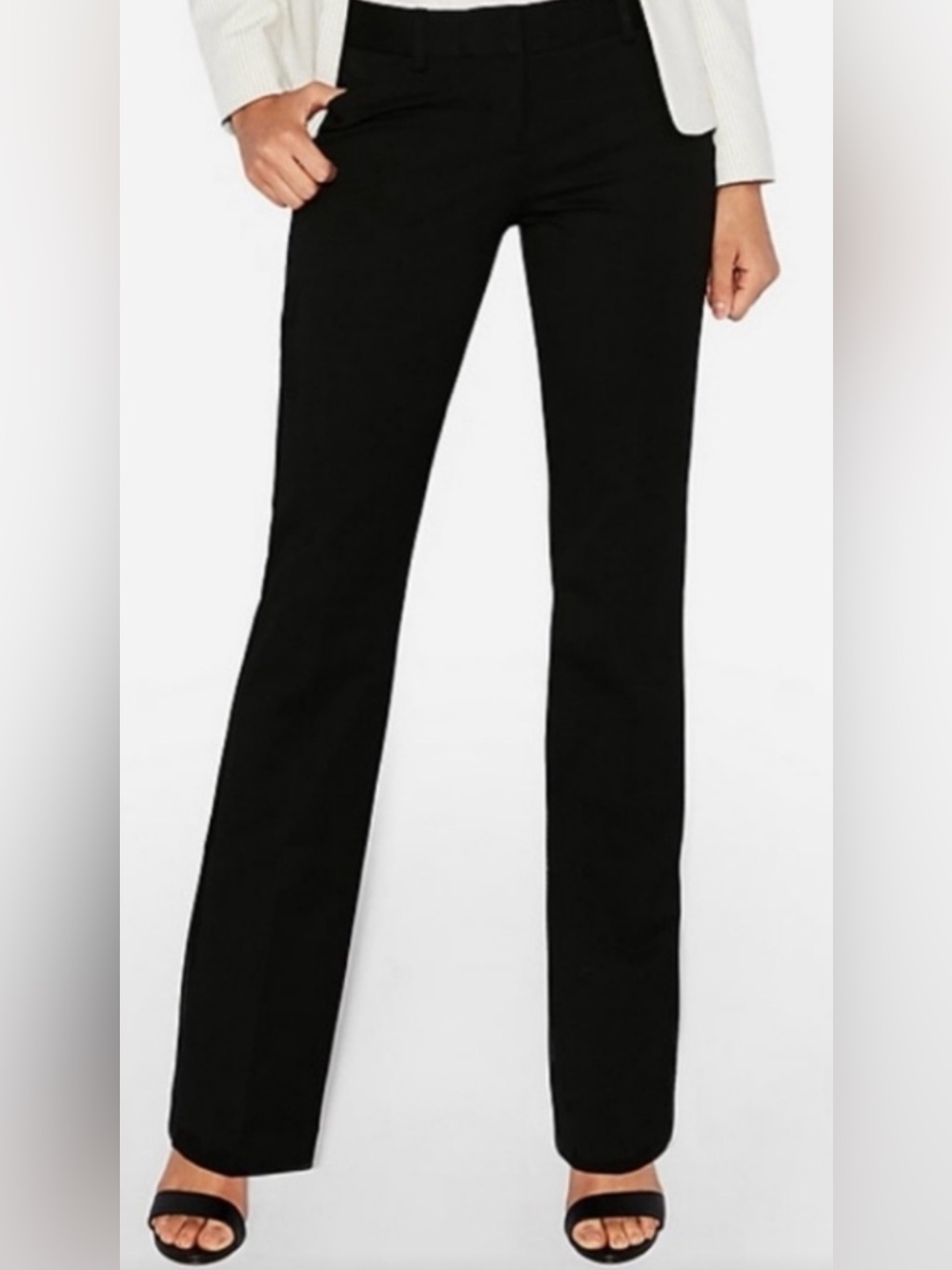 Express Black Barely Boot Low Rise Pants for Women